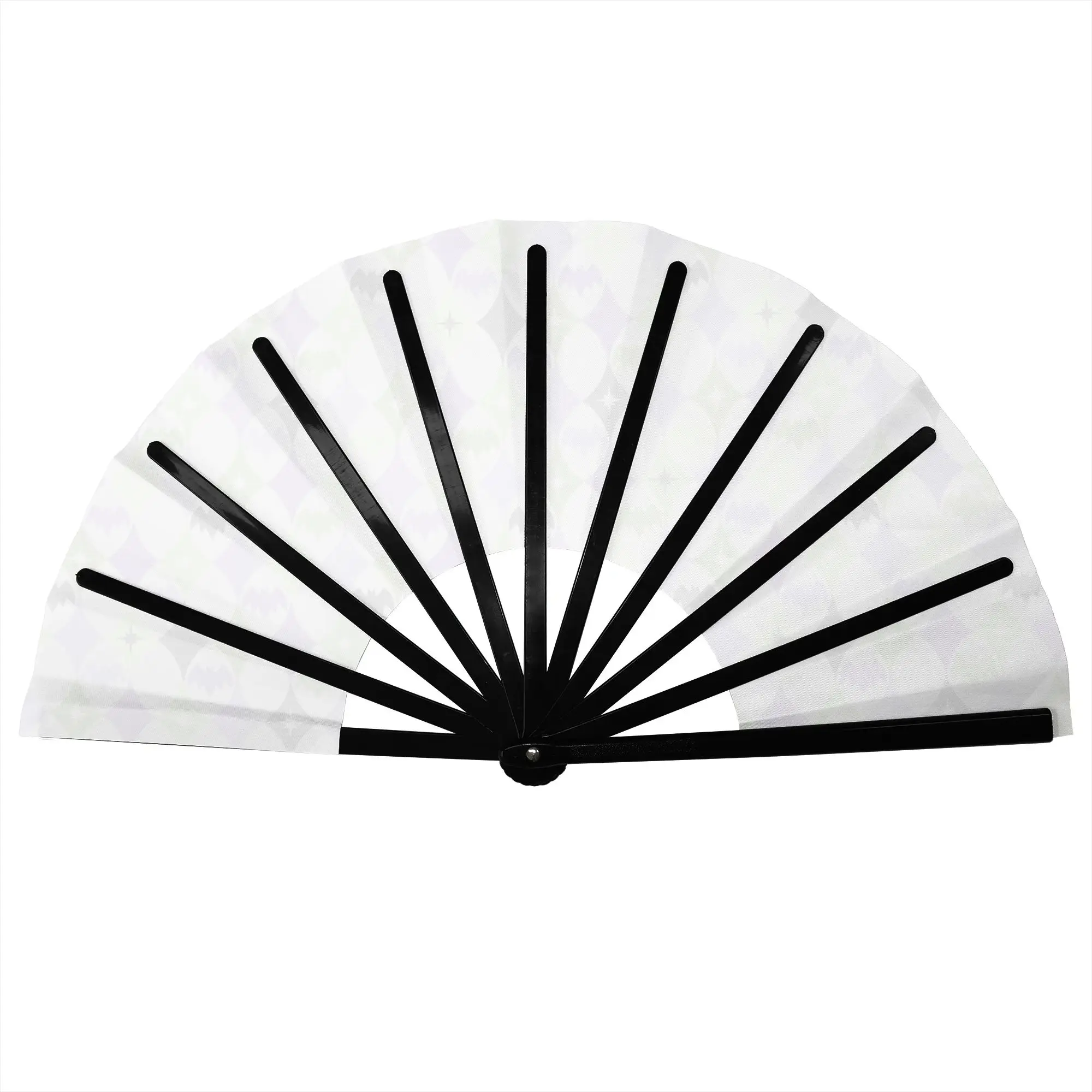 Harlequin Bats Black Green Purple Folding Hand Fan  Cute Animal  Polyester Fabric Fan Novelty Summer Accessory Decorative Fans