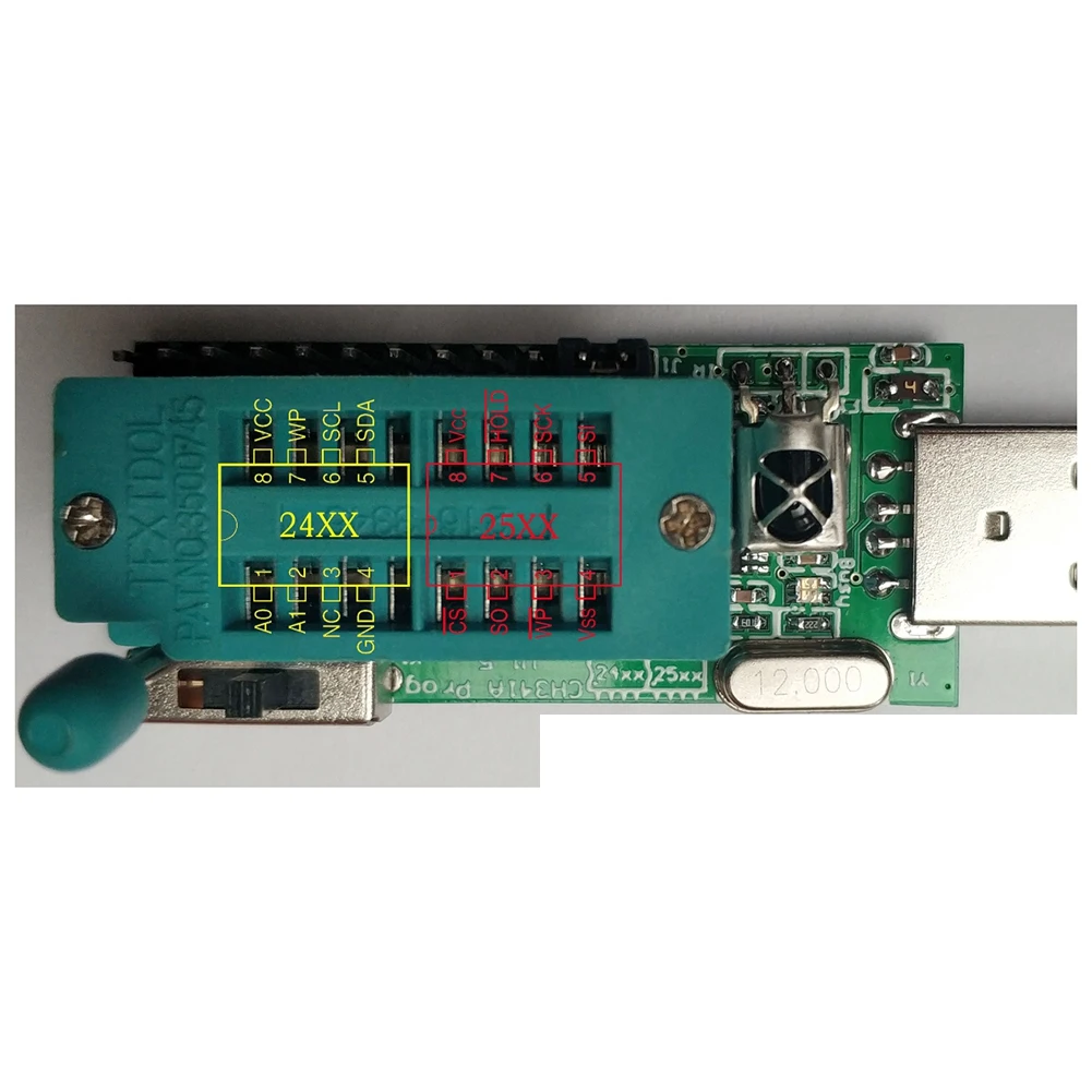 Programmeur de changement de niveau, Ch34l'autorisation, V1.7, 1.8V, W25Q64Fw, W25QogeneFw, Gd25Lq64