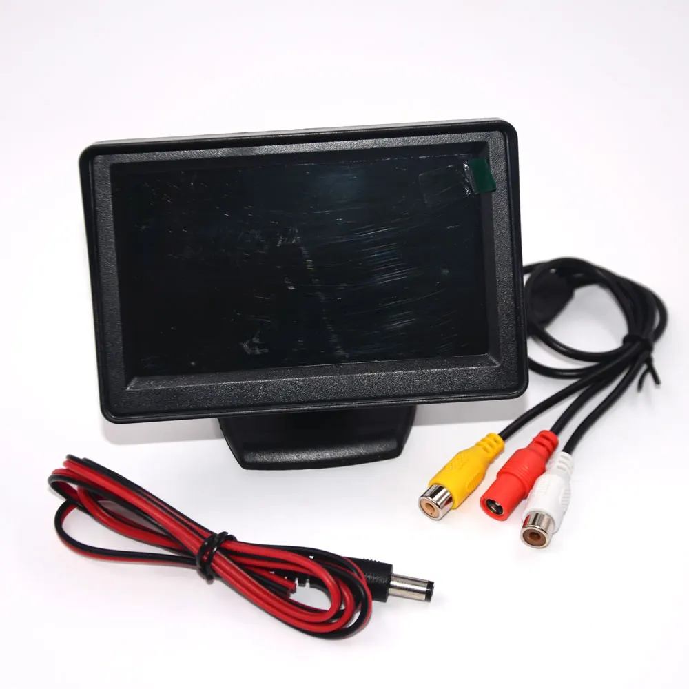 Car Rear View Camera with or Monitor 4.3 inch Screen TFT LCD Display HD Digital Color 4.3 Inch PAL/NTSC for Parking Reverse