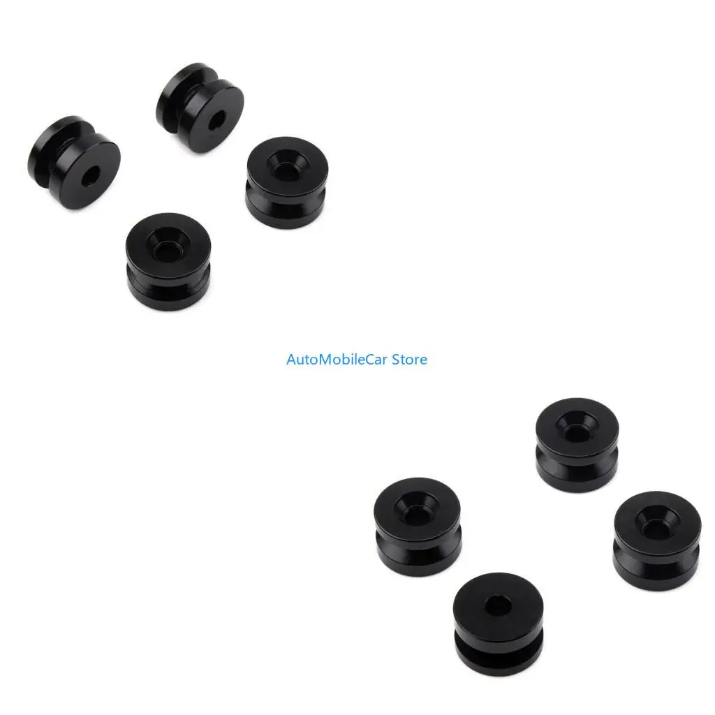 

G8TE Motorcycle Luggage Bushing Pad Universal 4pcs Top Trunk Bracket Mat Fits for Storage Box Tail Toolbox Case