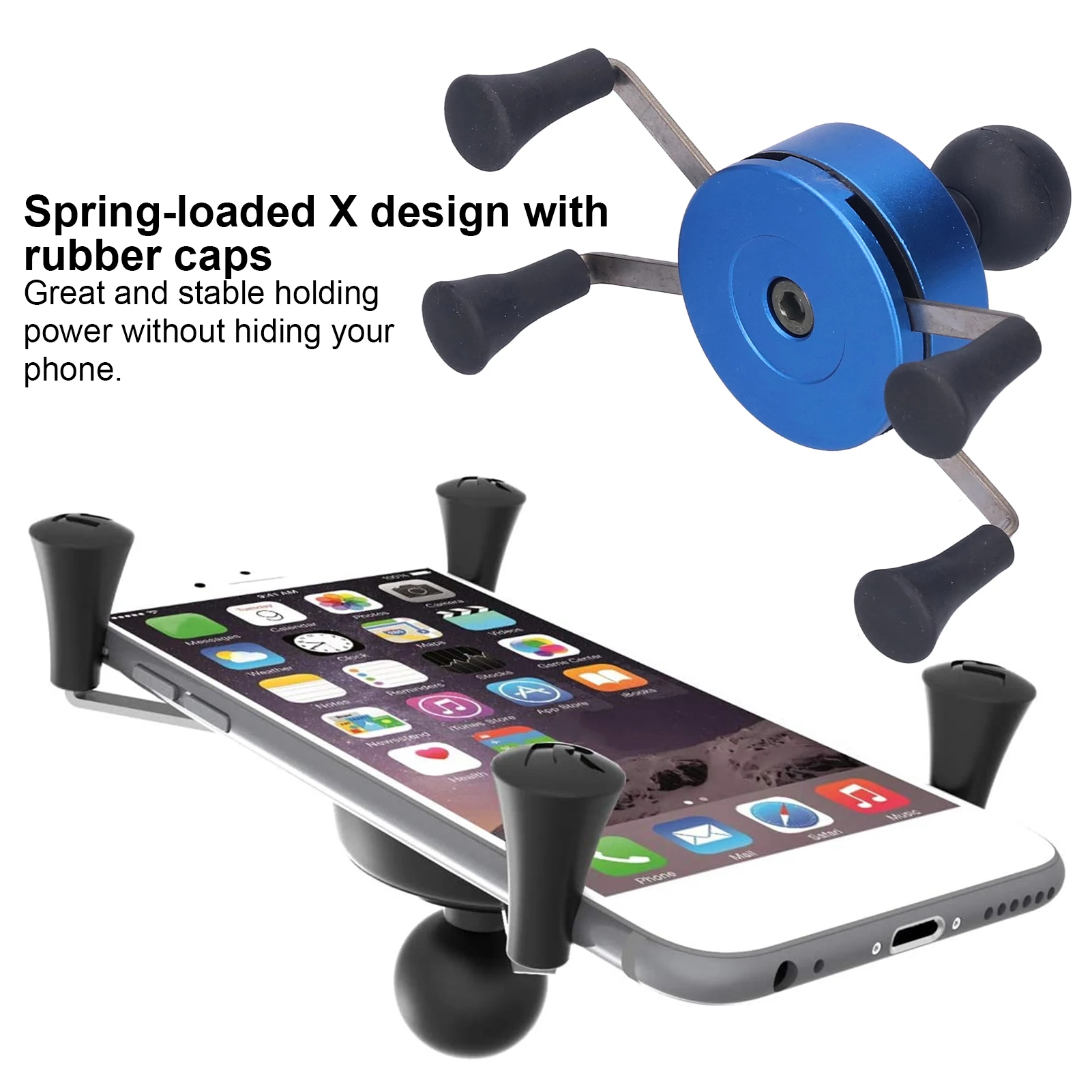تعديل مقود حامل الهاتف المحمول مع 13 ملحقًا لـ 7 8 SE X XS Xr حامل هاتف X شكل حامل هاتف #4