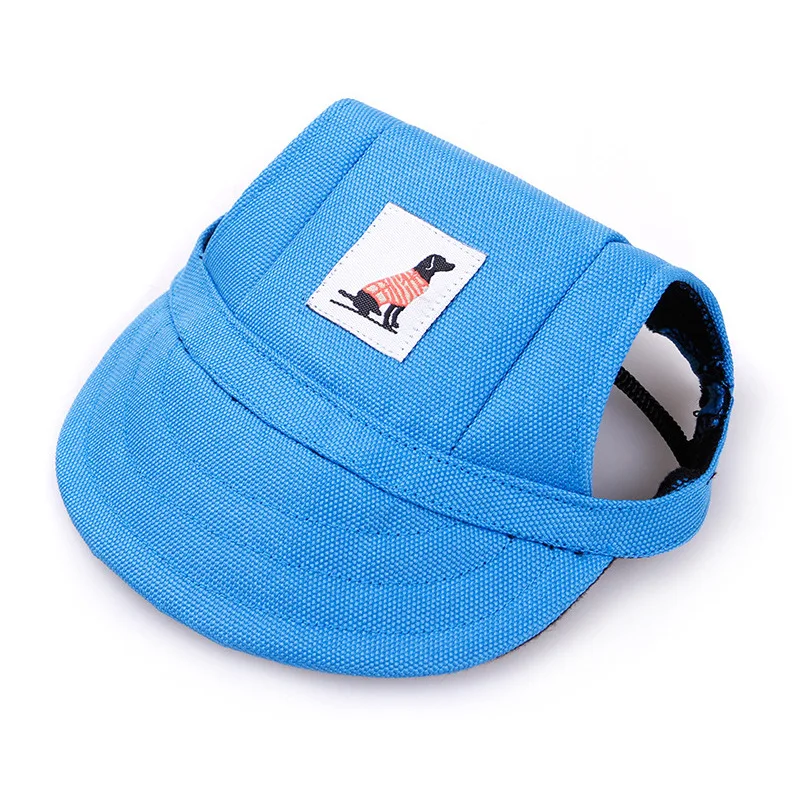 강아지 Dog Baseball Cap Hat with Neck Strap Adjustable Comfortable Ear Holes for Small Medium Large Dogs in Ourdoor Sun Protection