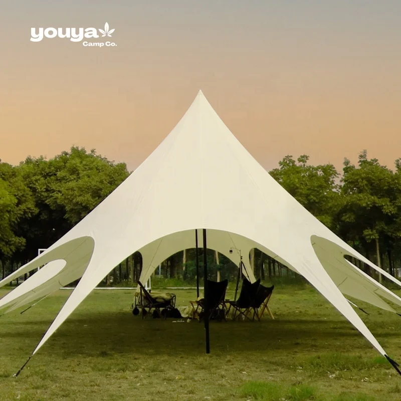 

Factory Outdoor Canopy Tent 40-80 People Three Peaked Large Waterproof Tents Camping Party Wedding Stretch Tent For Event