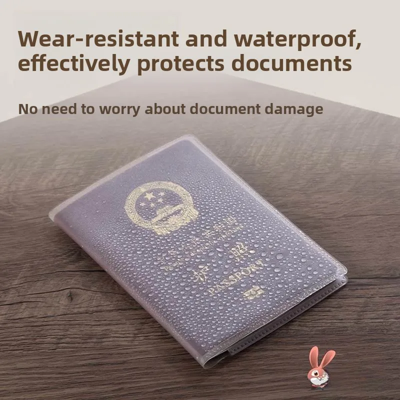 

Прозрачная матовая обложка для паспорта, защитный чехол для хранения международных документов, органайзер, держатель для карт из ПВХ