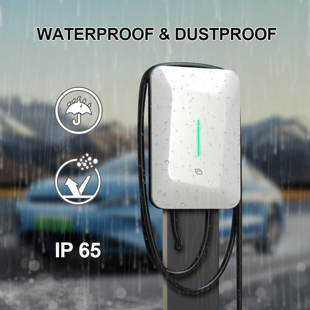 Isigma محطة شحن السيارة الكهربائية Type2 16A 11KW 5m شحن صندوق التوصيل 3 المرحلة محطة شاحن EV #2