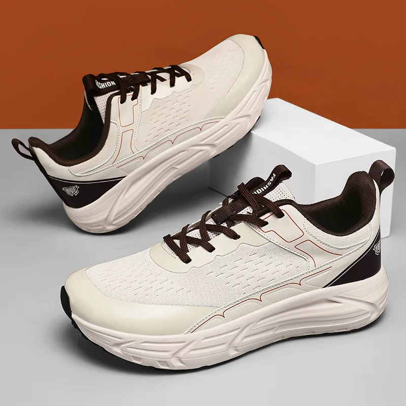 2025 New Running Shoes for Men Light Wide Toe Box Sneaker Mesh Uppers Outdoor Jogging Shoes Men Sport Shoes Women Size 36-47