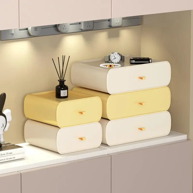 

Living Room TV Cabinet Entrance Tabletop Storage Box Key Mask Drawer Organizer Plastic Material Simple Style Home Use