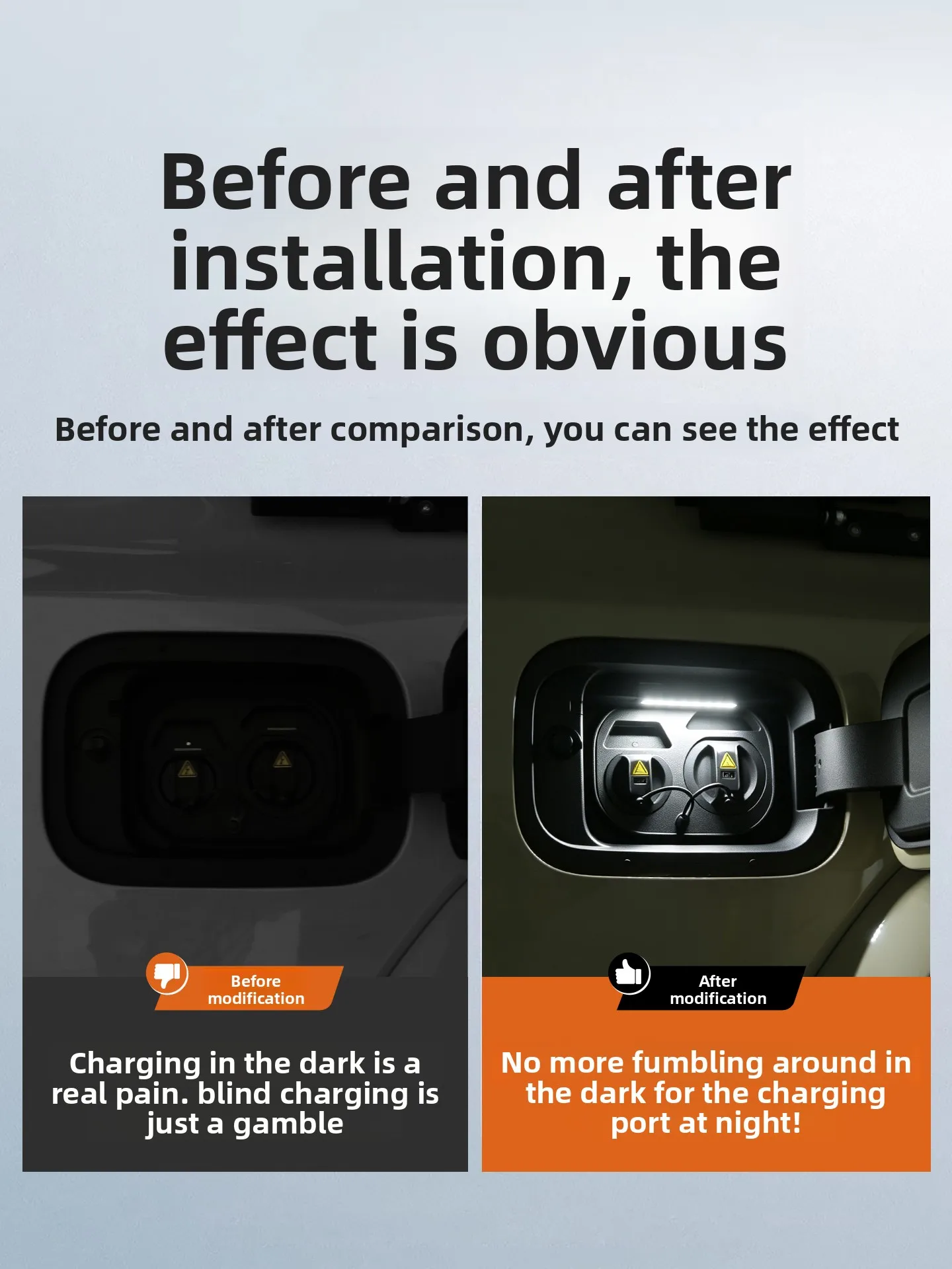 For Chery iCAR V27 2026 Charging Port Lighting Automatic Sensing Ambient Light Interior Modification Accessories