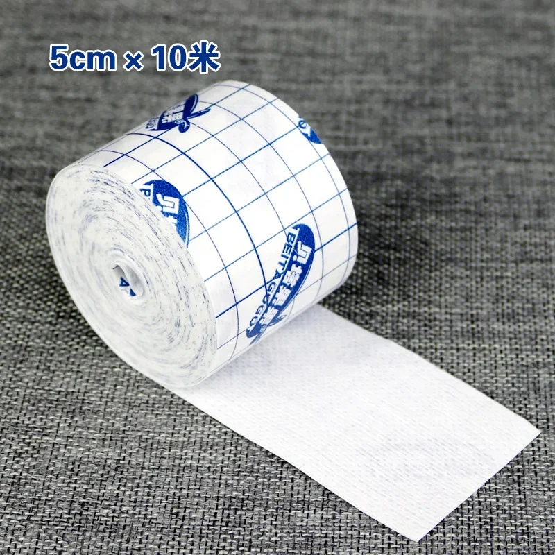 Non-Woven Breathable Tape Skin Healing Protective Soft Fabric Cloth Adhesive Antibacterial Wound Dressing Fixation Bandage