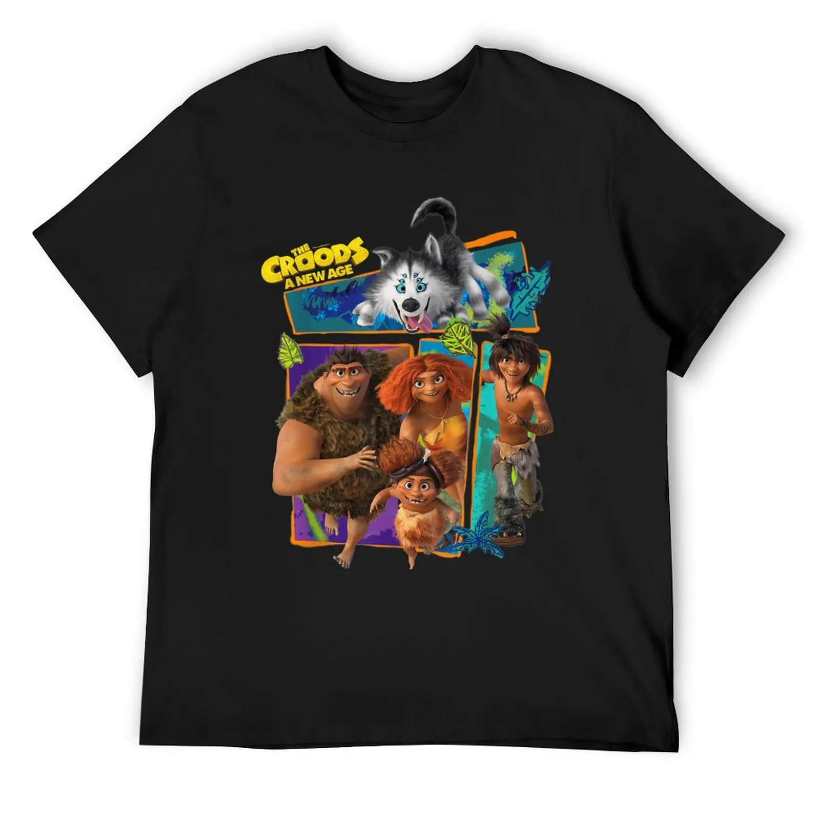 Футболка The Croods 2 Group, футбольная футболка, роскошный дизайнер, эстетичная одежда, футболки большого размера для мужчин