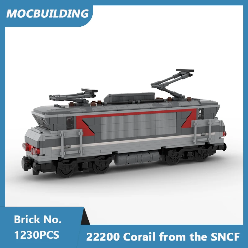 

MOC Building Blocks Series 22200 Corail from the SNCF Train Model DIY Assembled Bricks Creative Toys Collect Xmas Gifts 1230PCS