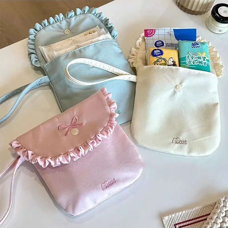 

Multi-function Sanitary Napkins Menstruation Towel Storage Student Tampon Monthly Bag cute Mini Makeup Lipstick Storage Pouch