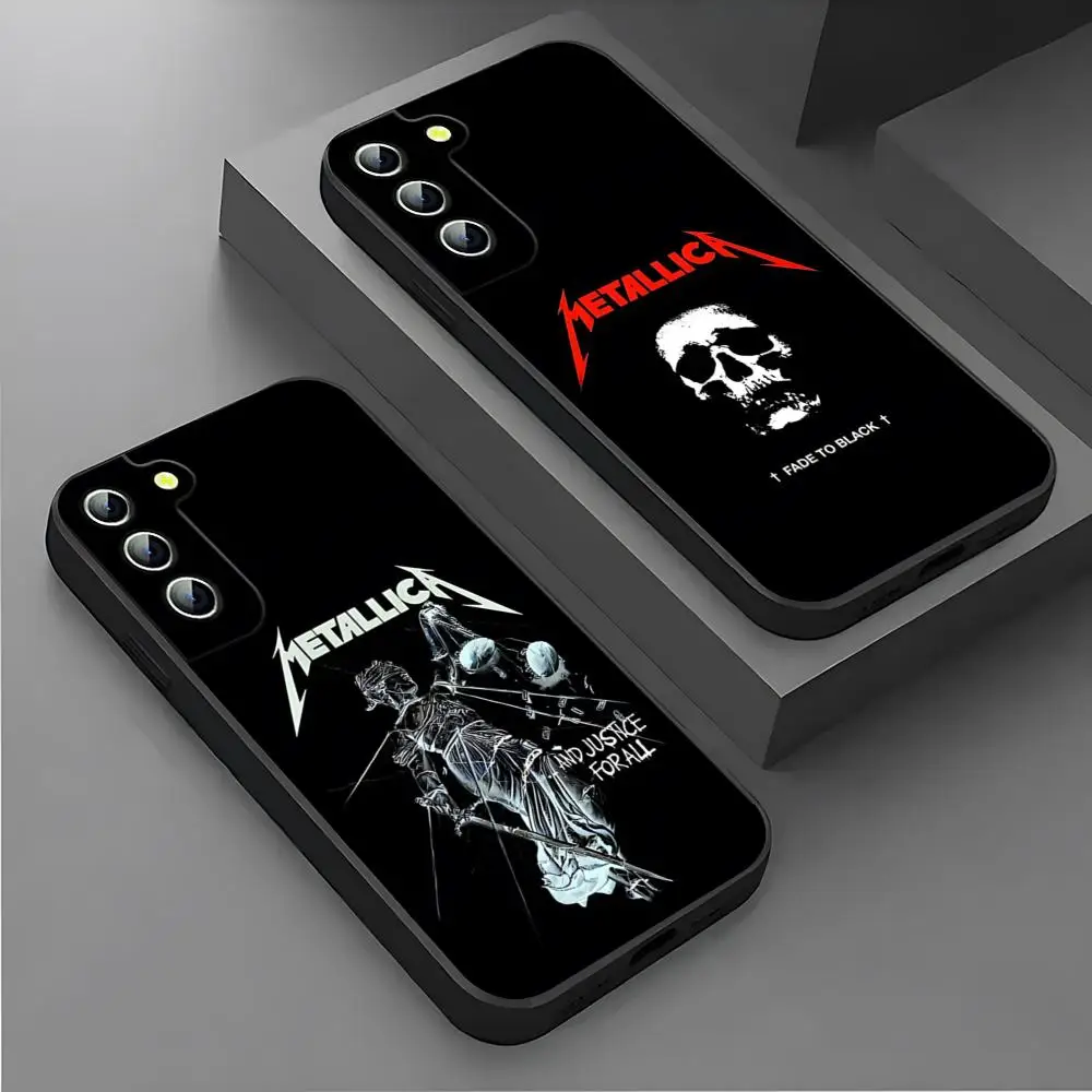 Band M-MetallicaS-S Phone Case For Samsung S26 S25 Ultra S24 S22 S23 Fe S21 Plus A54 A37 A16 A53 A57 A17 Back Cover