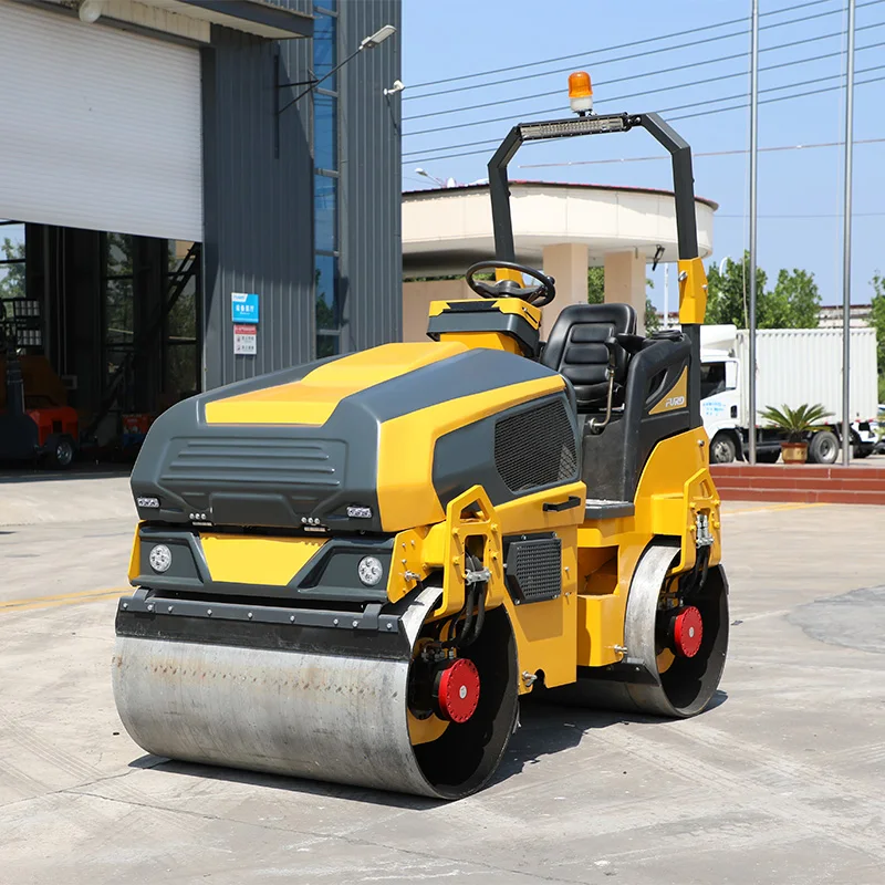 1.5-6 Ton Heavy Duty Vibratory Road Roller Double Drum Compactor for Large Scale Road Construction Projects