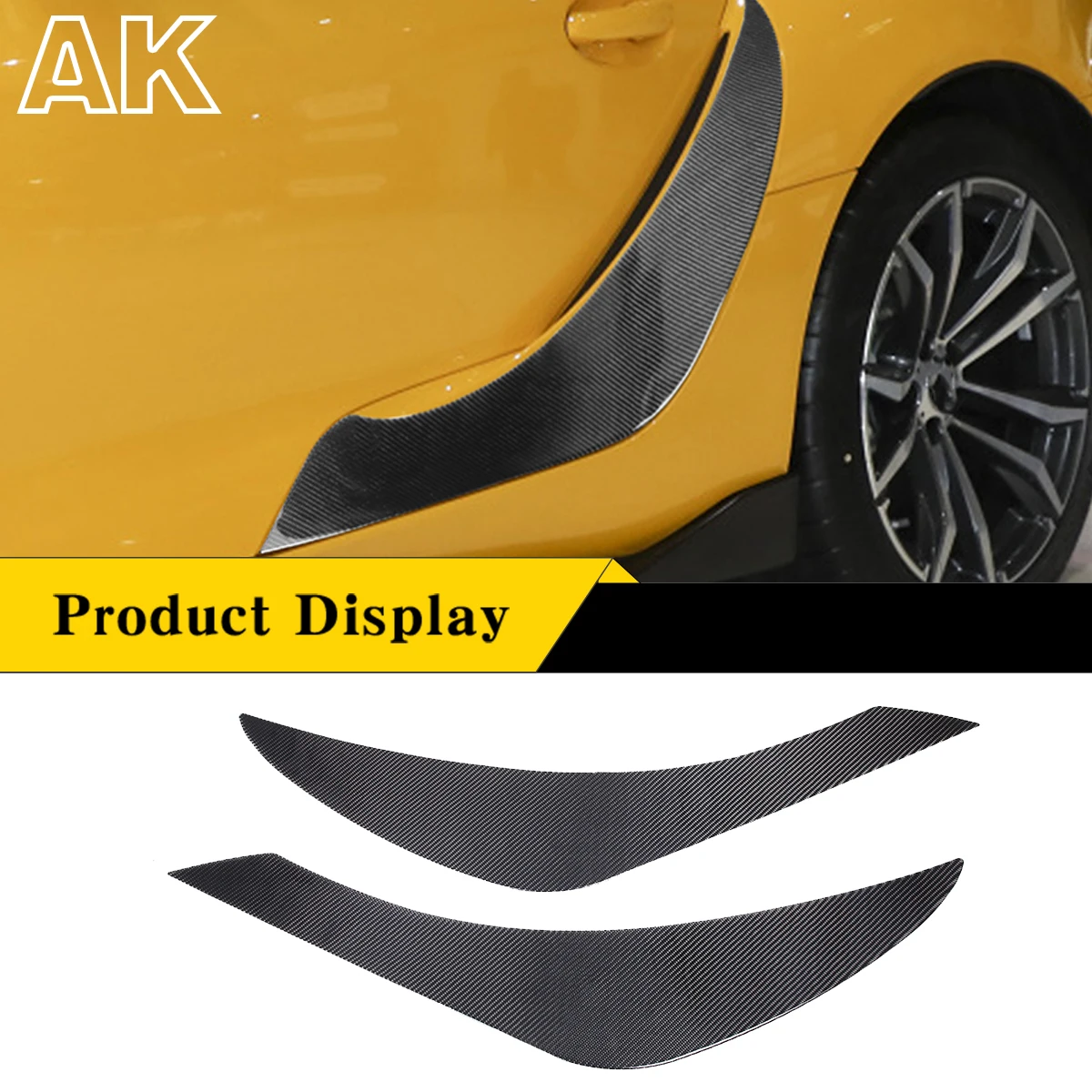 

For Toyota Supra A90 MK5 2019-2022 Carbon Fiber Car External Door Panel Anti-Scratch Trim Cover Sticker Protection Accessories