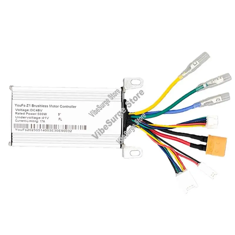 

ABWY-Scooter Part 10" Electric Scooter Upgrade Kit 48V 500W Scooter Motor Controller 17A E-Bike Speed Controller