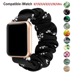 Scrunchie Elastic Compatible with Apple Watch Band 38mm/40mm/41mm 42mm/44mm/45mm, for iWatch Series 8/7/SE/6/5/4/3/2/1