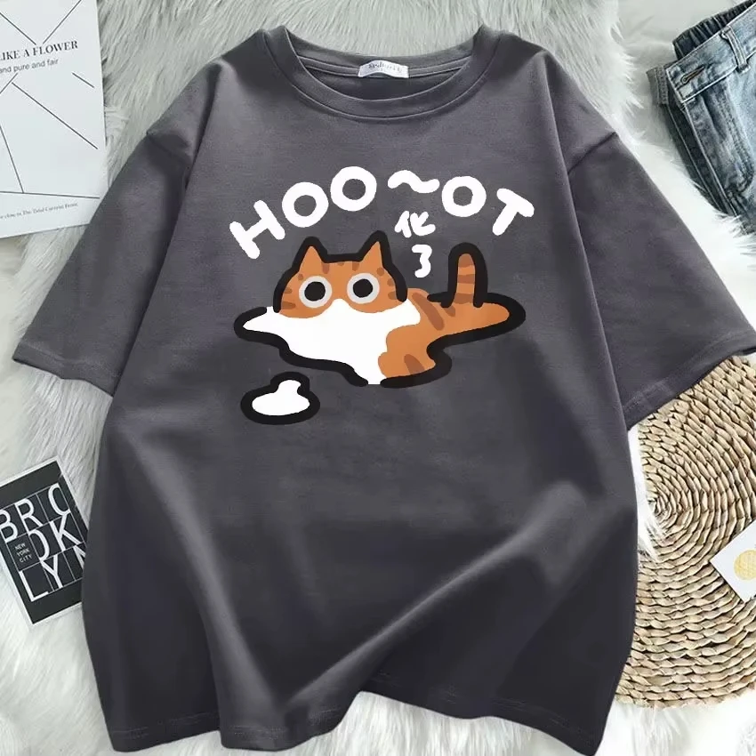 Summer Clothes Cartoon Printed Short-sleeved T-shirt Summer Comfortable Pregnant Women Loose Top T shirt Men Women's Shirts