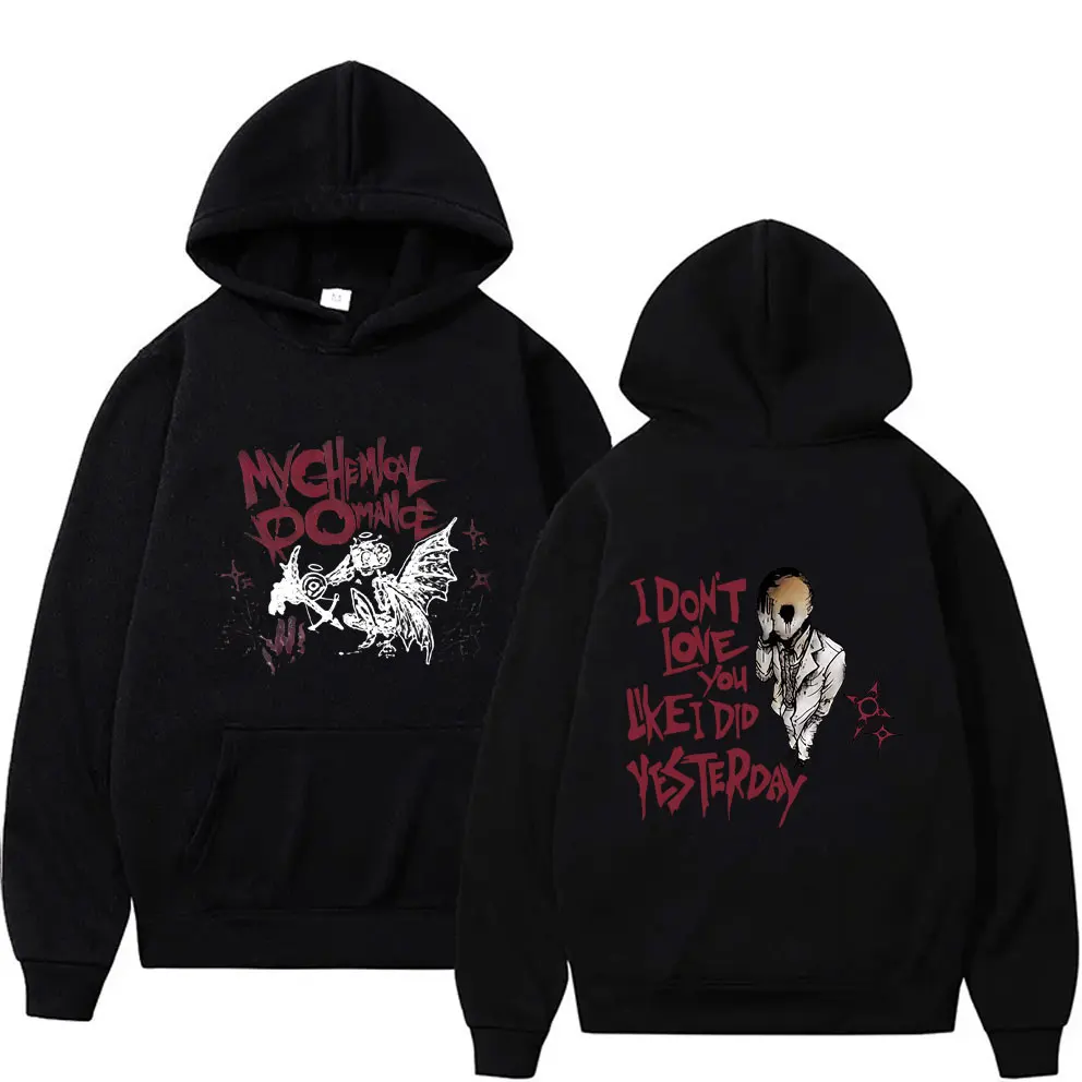 

My Chemical Romance The Black Parade I Don't Love You Like I Did Yesterday Hoodie Men Women Rock Punk Emo Oversized Sweatshirt