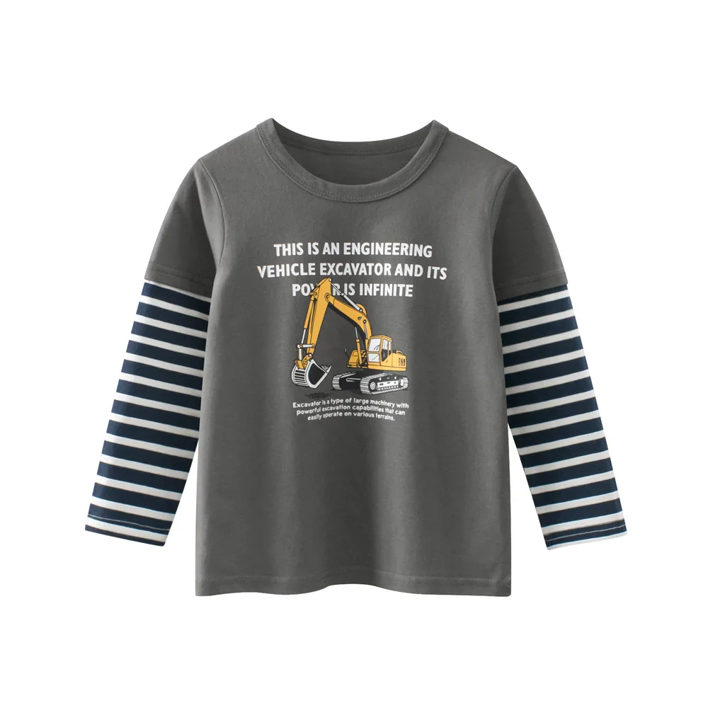 New Spring Collection: Korean-Style Fashionable Long-Sleeve T-Shirts for Boys – Children's Clothing & Baby Undershirts