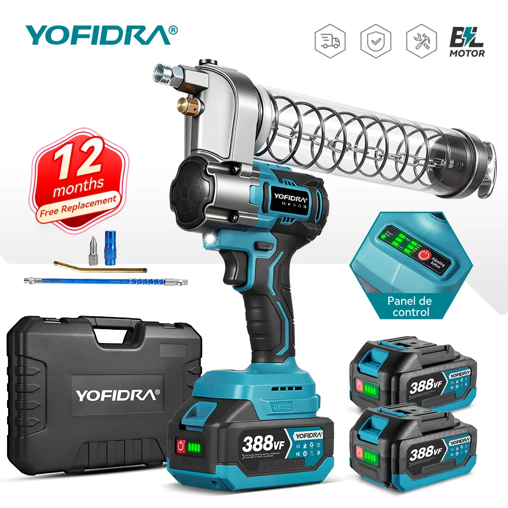 Electrical Yofidra 15000psi 103mpa Electric Grease Gun High Pressure
