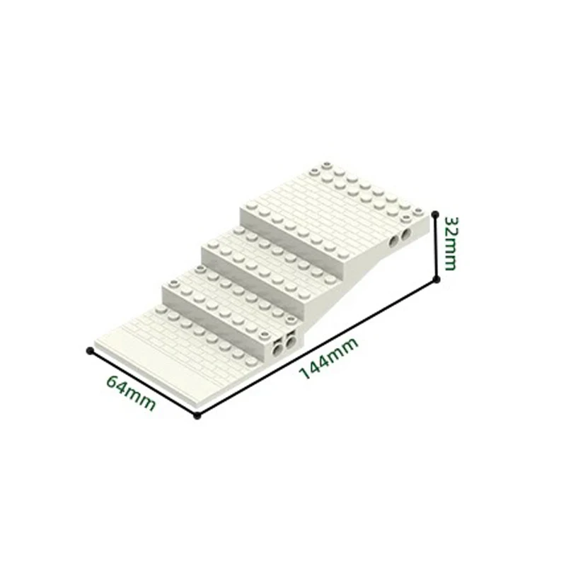 MOC 1PCS 65803W Paleis Patroon Trap Bodemplaat Board Bouwstenen Set Huis Deeltje DIY Speelgoed Kinderen verjaardagscadeautjes