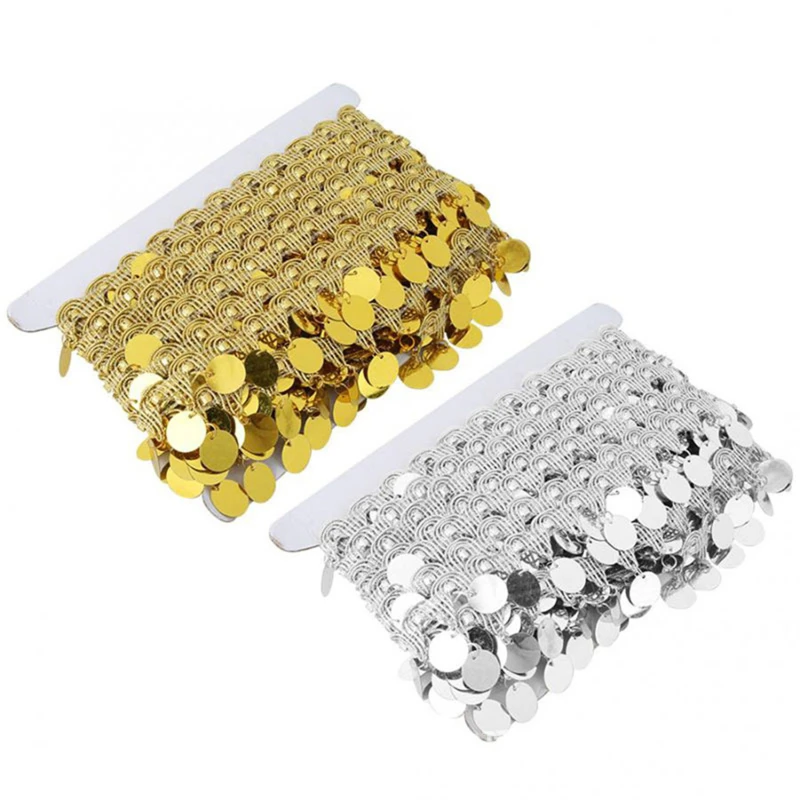 Paillettes oro argento nappa pizzo danza Costume accessori barba pizzo fai da te accessori decorazione di alta qualità