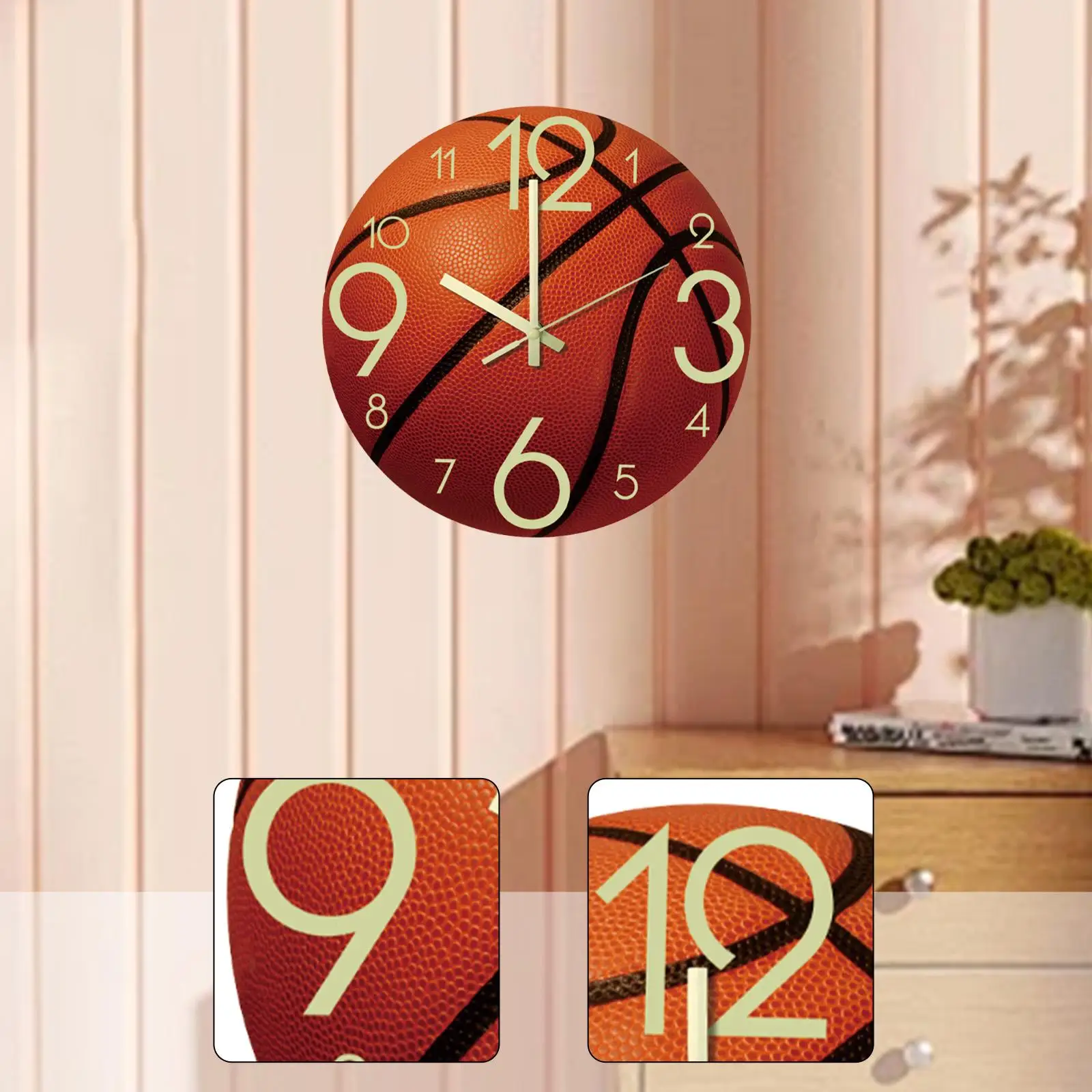 Basketball Wall Clock Sporty, Stylish 12