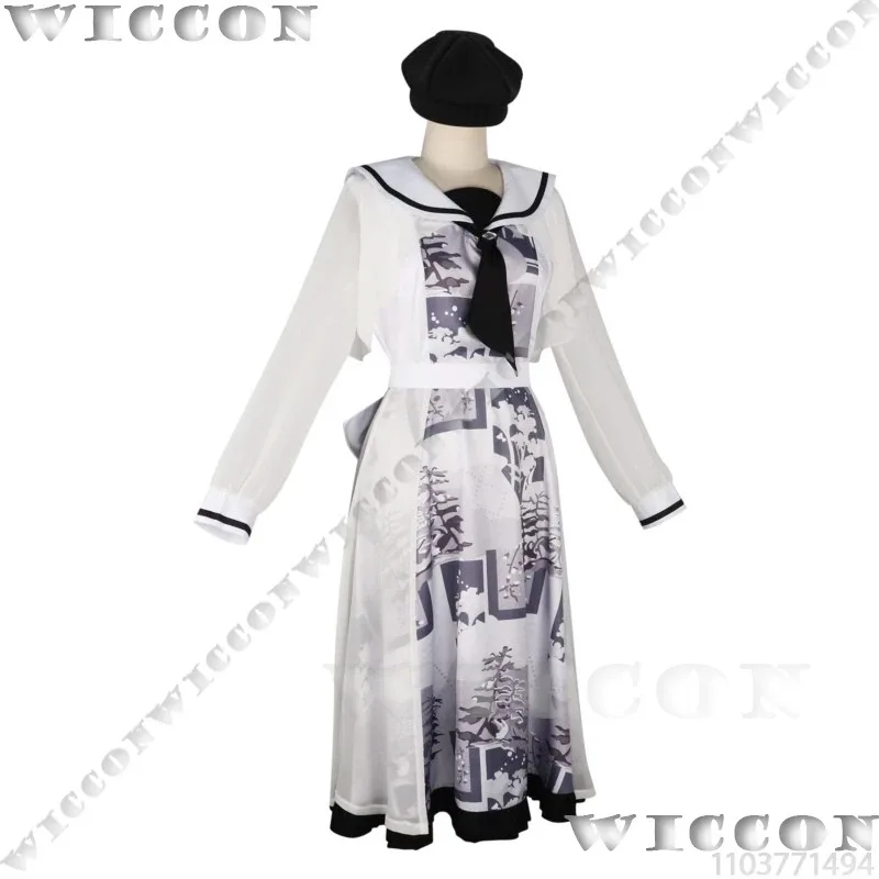 

asdh8@Yoisaki Kanade 25 Game PJSK Cosplay Costume Project Sekai Colorful Stage! White Lolita Dress Wig Prop Gir Party Dress Hall