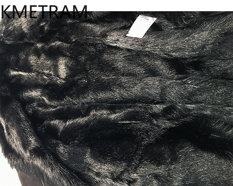 Natural Goatskin Wool Double Faced Fur Jacket Women Luxury Black Long Real Fur Coat Winter Woman Clothing 2025 шуба женская