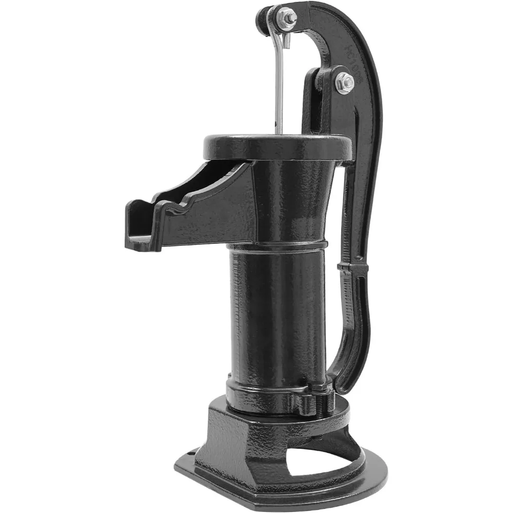 

Antique Pitcher Hand Water Pump Cast Iron Black Hand Well Pump Water Transfer Pumps 25 ft Maximum lift for Outdoor Garden, Pond