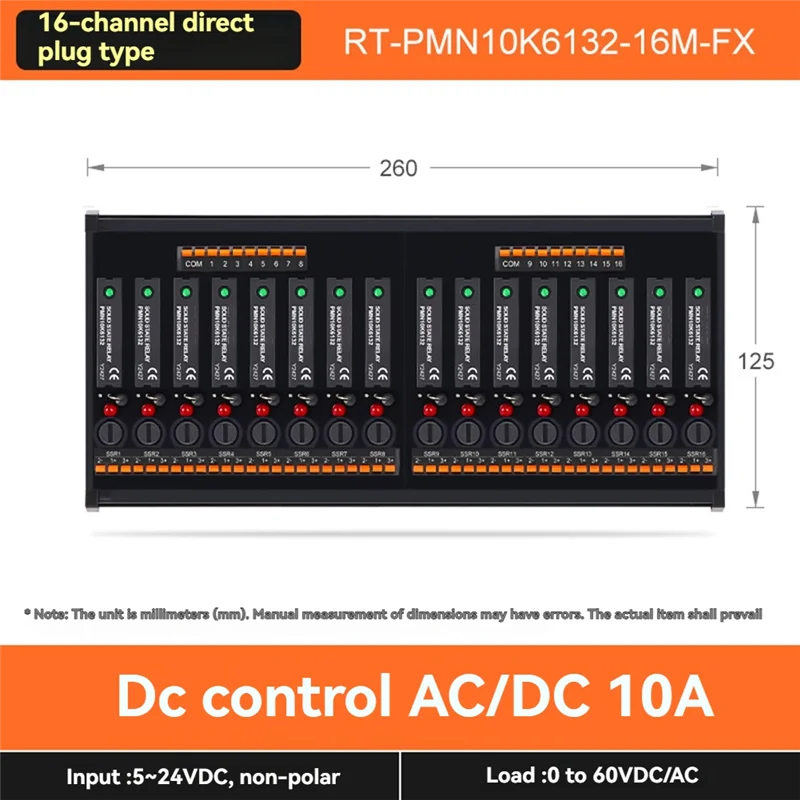 【Exclusive!】DC Inline Solid State Relay Module RT-SSK Non-Contact DC PLC AC Amplifier Board 5-24V Fuse Protections