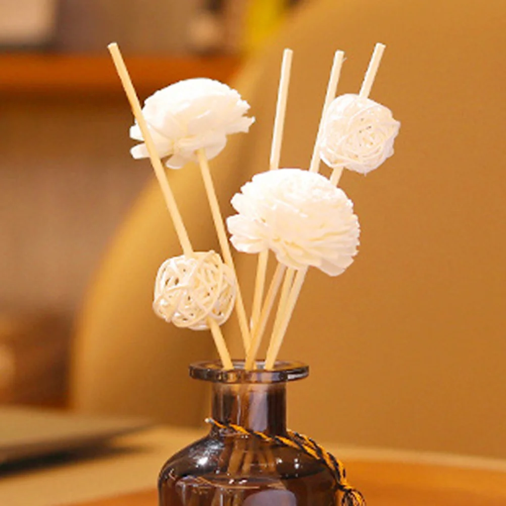 10 трубочек для ароматерапии с засушенными цветами, замена для эфирных масел