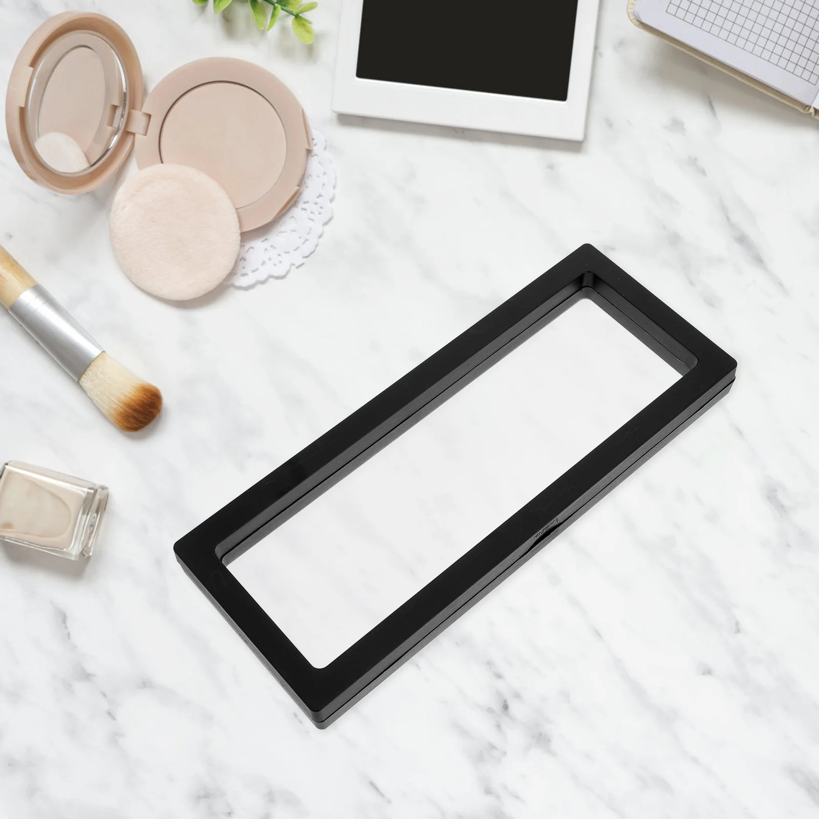 

Transparent Box For Coins Medals Jewelry Display Stand Holder Dust Proof Suspension Case Collectibles Storage