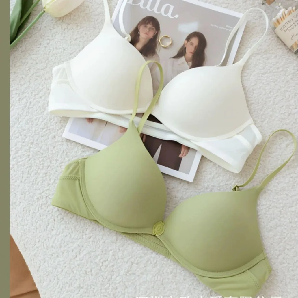 여성용 이음매 없는 조끼, 편안한 모아주는 측면 접이식 브라 앞단추 속옷