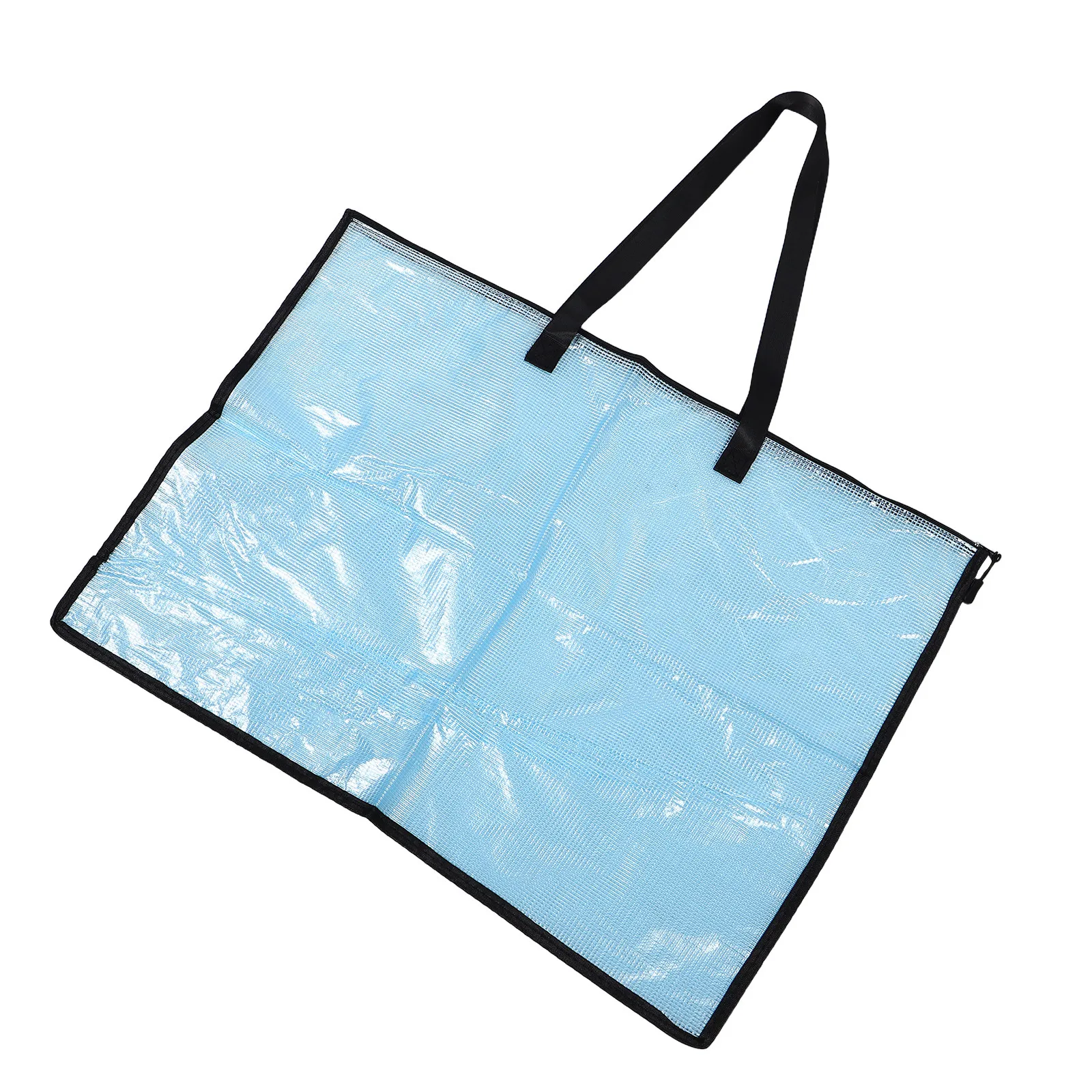 

Zipper Clear Art Portfolio Organizer Bag Handle Artwork Storage Folder Posters Paintings Bulletin Board 24.76x18.47in