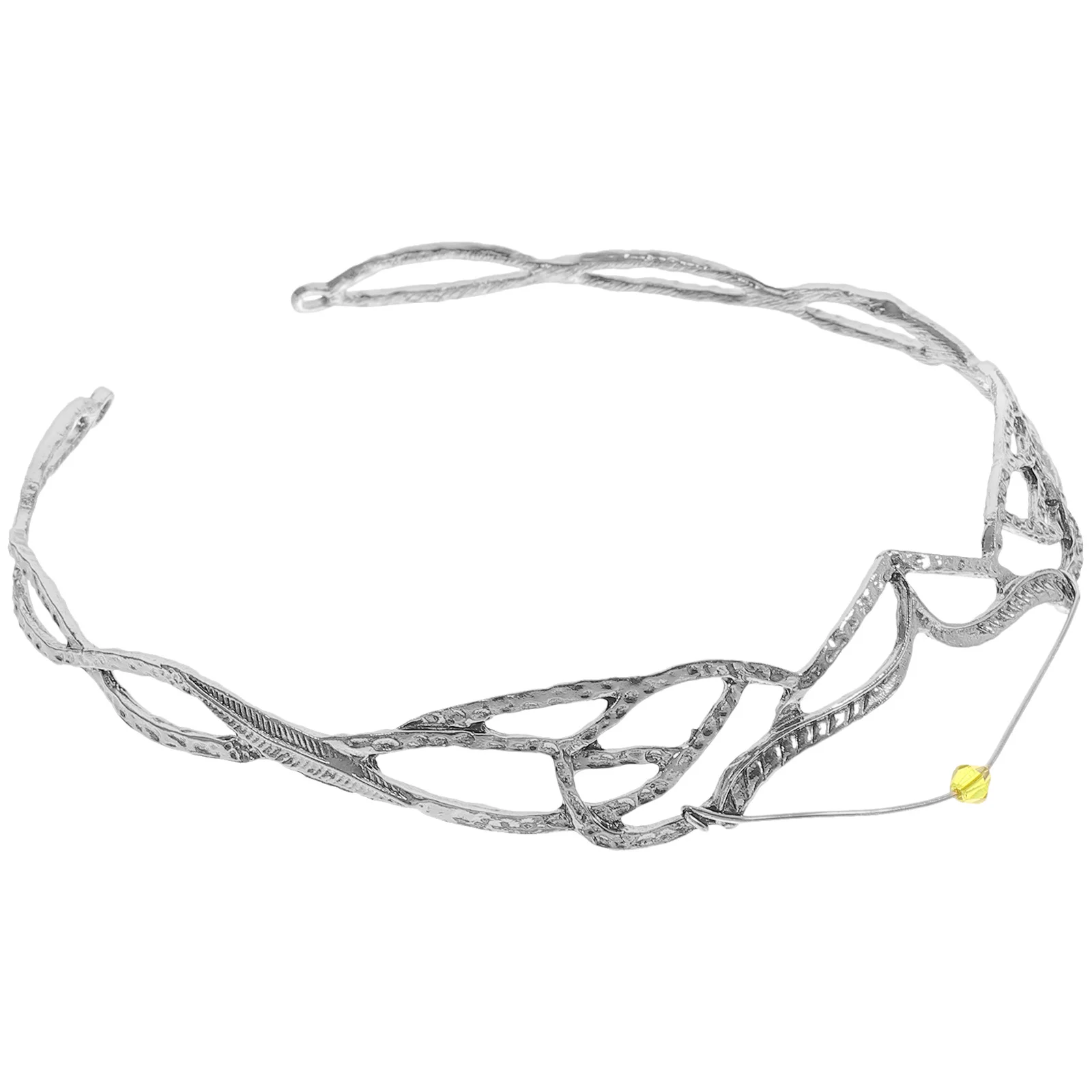 Bride Headpiece Fairy Crown Bridal Headdress Simple Delicate Color Unique Design Prom Wedding Performance Gift