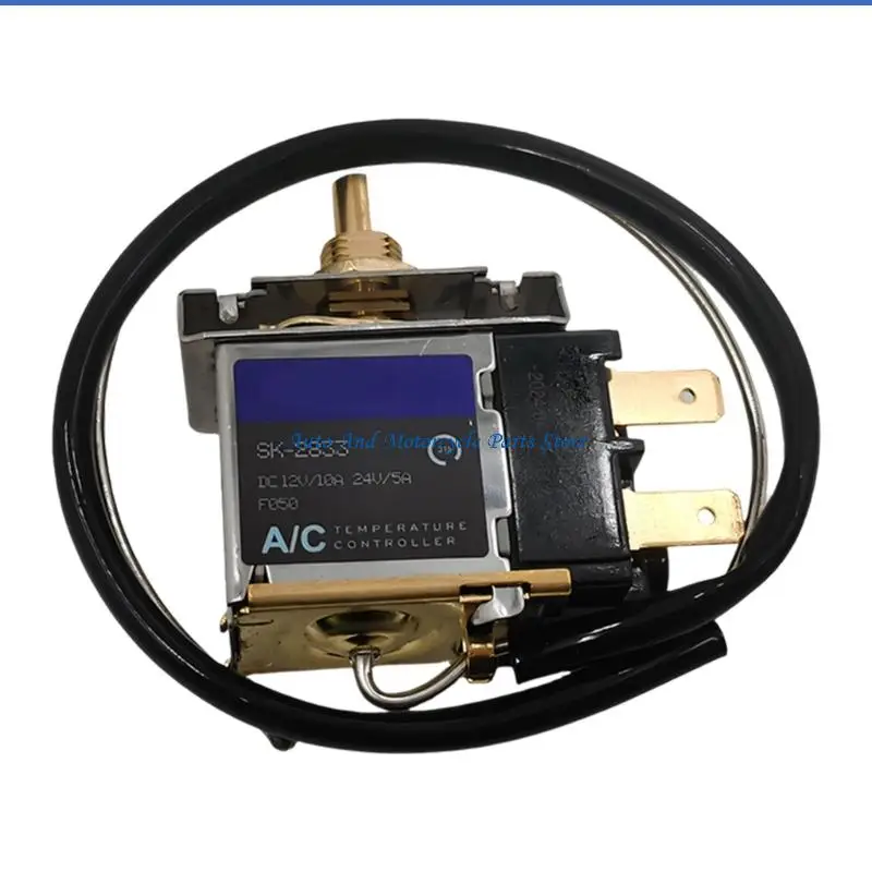 P9FD 12V 24V High Precise Mechanical Air Conditioning Knob Thermostat 10Amp Load Capacity for Harsh Working Conditions