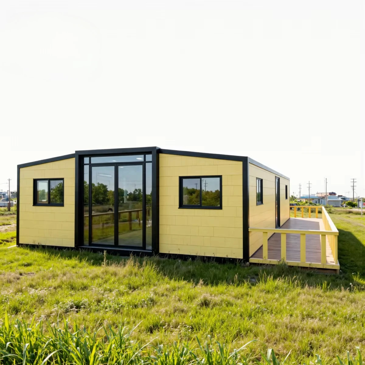20ft 40ft Container House Expandable Prefabricated Using Sandwich Panels Steel Structures Providing Insulation Warmth