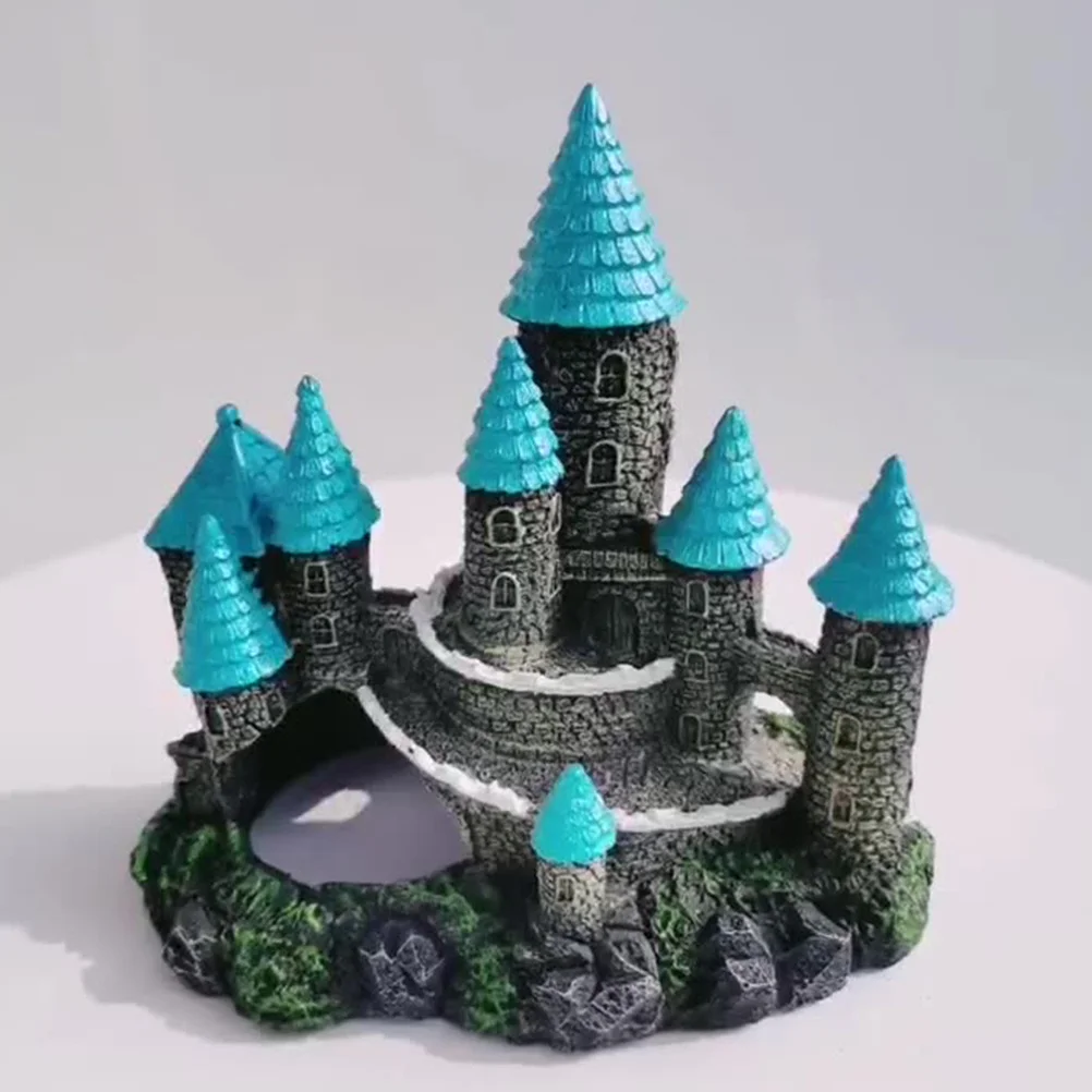 

Nature-inspired Decor Aquarium Accessory Fish Tank Castle Desktop Ornament Cartoon Supply