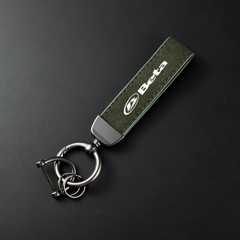 Leather Suede Motorcycle Keychain For Beta Evo 250 300 80 Junior Senior RR 125 200 350 390 430 450 480 2T SM 4T LC 50 Enduro