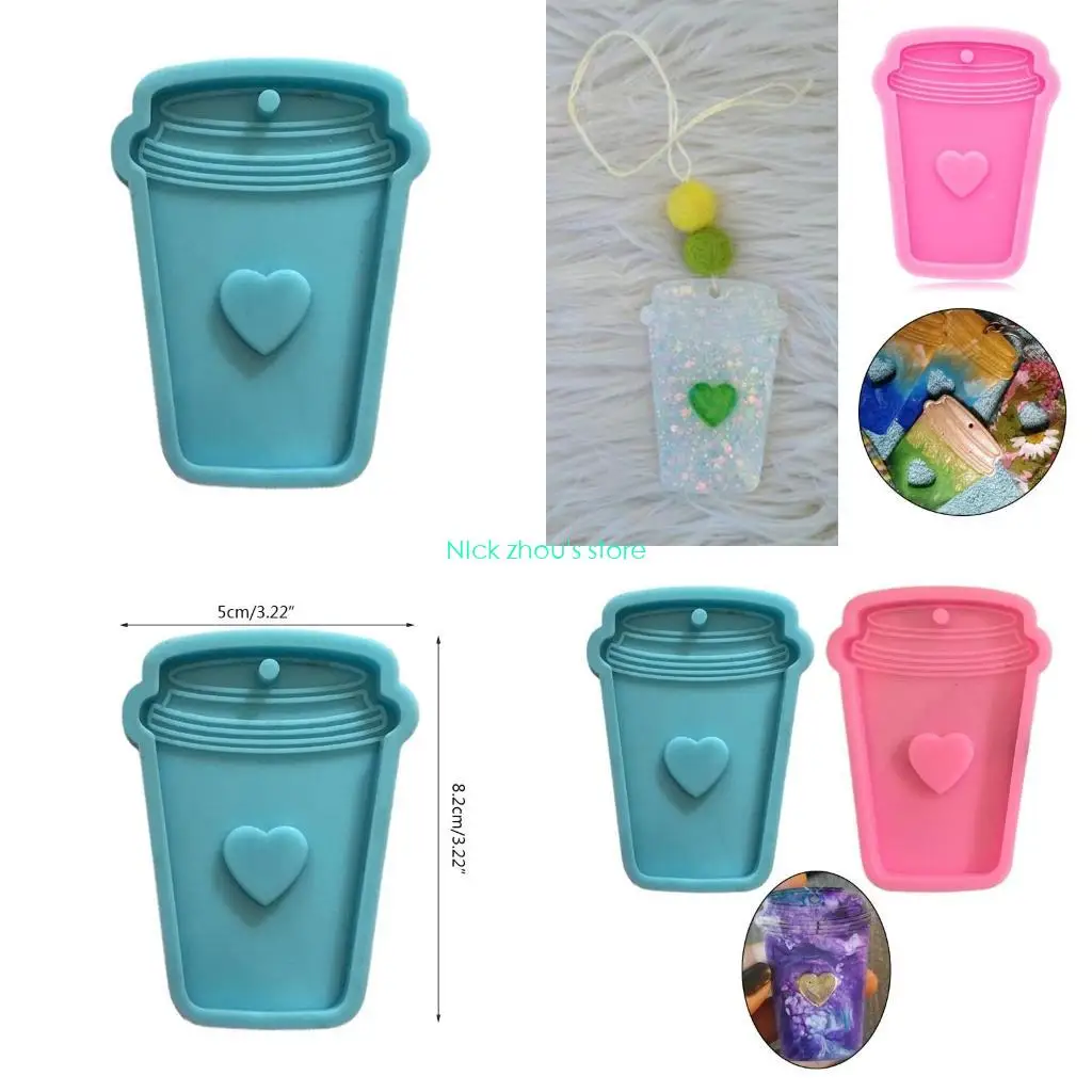 

E15E DIY ремесла кулон силиконовая форма кулон ручной работы брелок в форме сердца смоляная форма