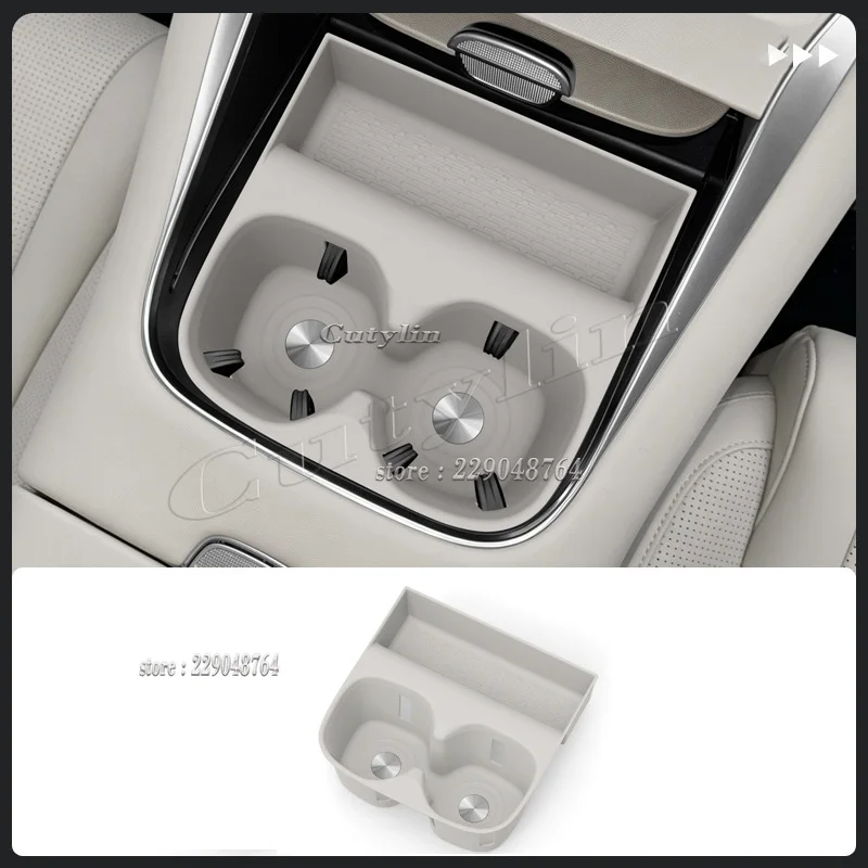 For BYD SEAL 08 2026 2027 silicone Center Console Front Water Cup Holder Storage Box Anti Slip Water Cup Protective Pad mat