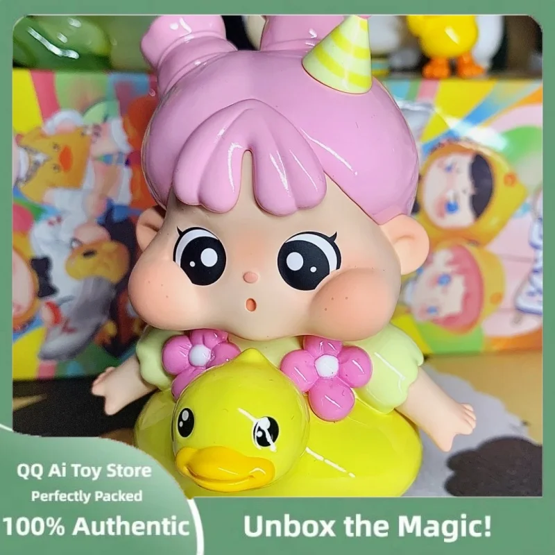 Scatola cieca originale Dora V7 Treasure Hunt Series Figurina Kawaii Modello giocattolo Ornamento da tavolo Scatola misteriosa Regalo di compleanno da collezione