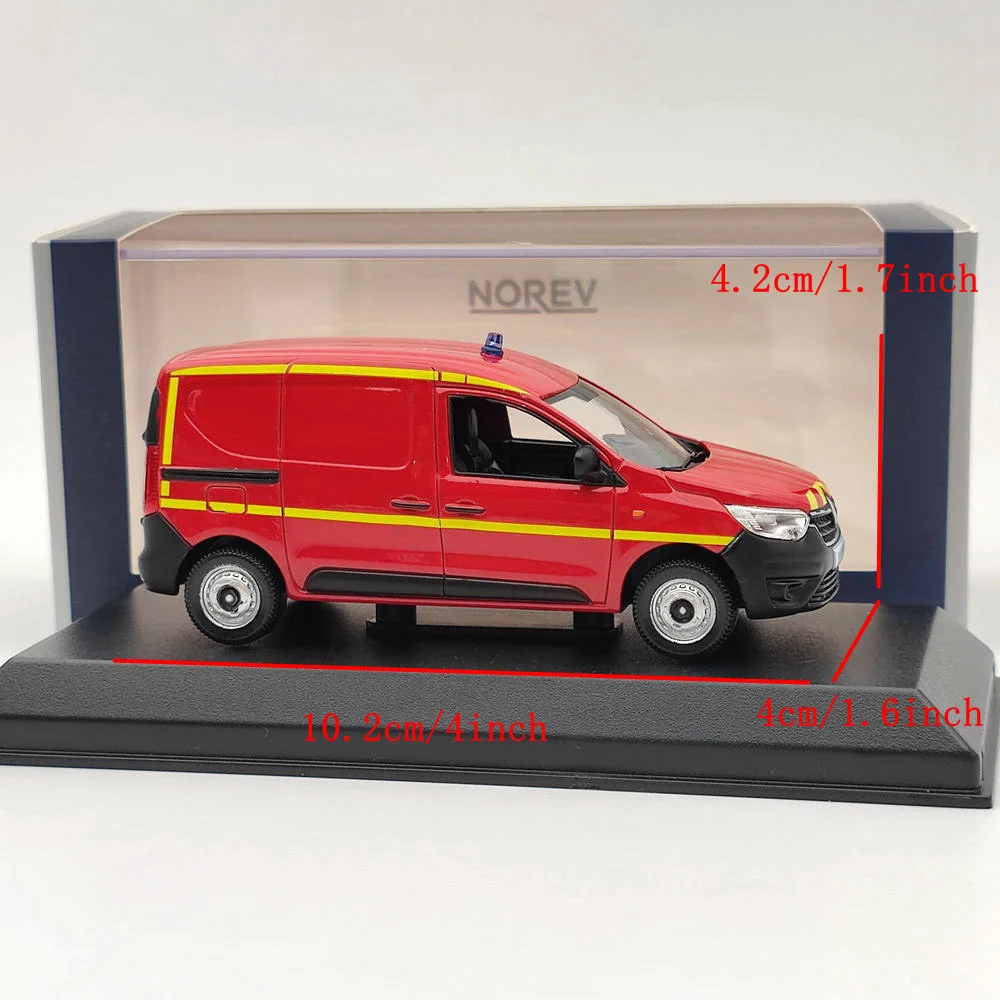 Norev 1/43 Express Van Sapeurs Pompiers 2021 Rode Diecast Modellen Auto Cadeau Collectie