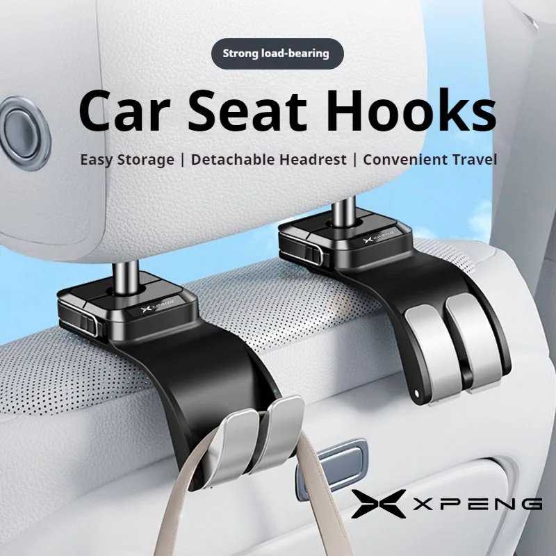 

Car Seat Back Hook For XPENG Xiaopeng P7 P7i G3 G6 G9 P5 X9 M03 F57 Car Seat Headrest Hooks Hanger Storage Organizer Accessories
