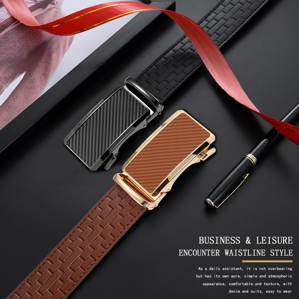 Männer Gürtel Leder Hüftgurt Männlich Automatische Schnalle Bund Herren Hohe Qualität Gürtel Gürtel für Frauen Männer Geschenke 105 115 125 cm