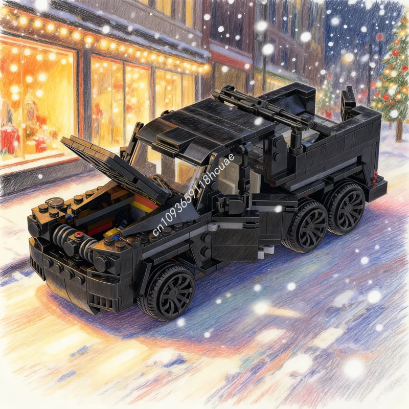 

573 шт. MOC ULTIMATE Mercedesesed G City Champions Модель Строительные блоки Игрушки Рождественские подарки Строительный кирпич Образование Дети