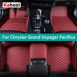 KAHOOL Custom Car Floor Mats For Chrysler Grand Voyager Pacifica 2007-2023 Auto Carpets Foot Coche Accessorie