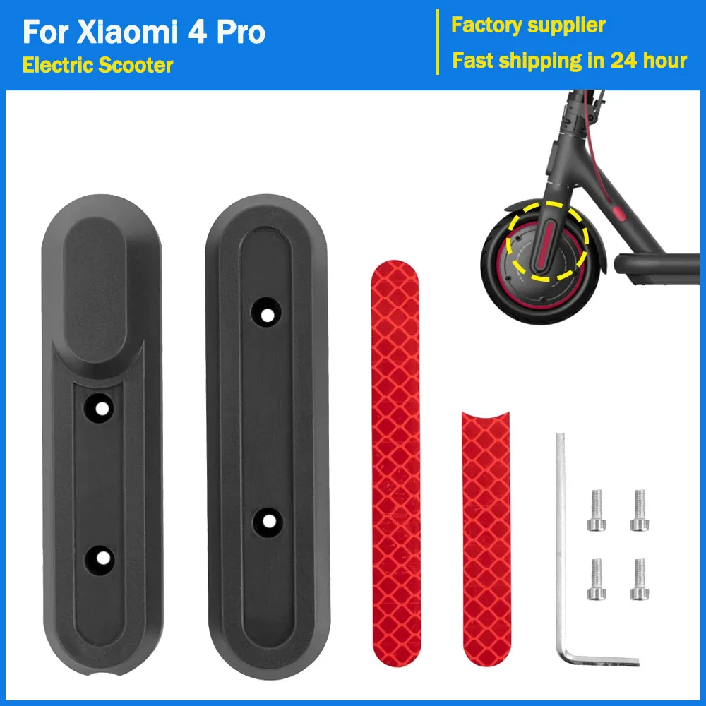 Vorderrad Abdeckung Reflektor Shell für Xiaomi 4Pro Elektrische Roller Reifen Schild Abdeckung Sicherheit Reflektierende Aufkleber Streifen Zubehör